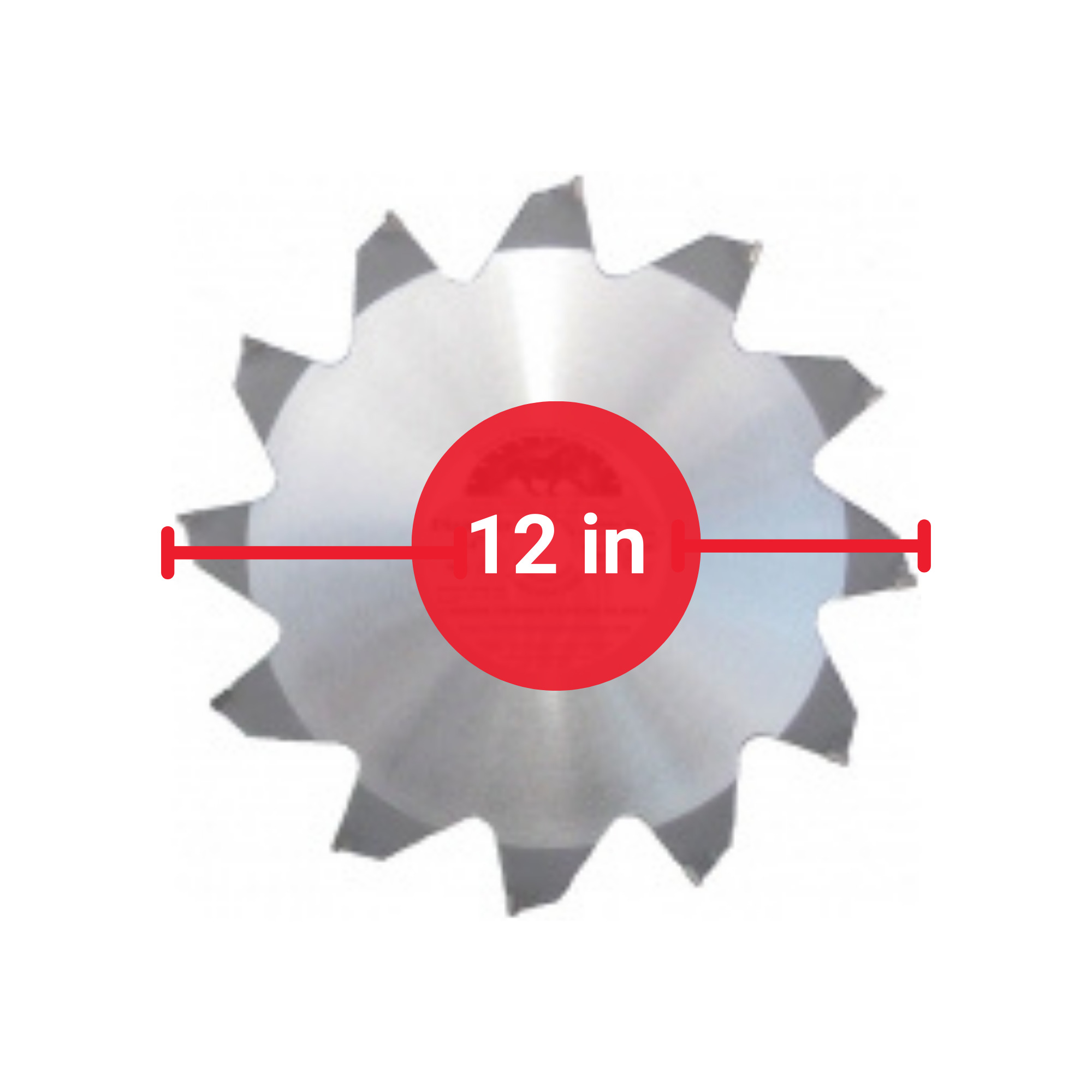 TrenchBadger Inc., 12in. Trencher, Digger, Excavator, Root Pruning Blade, Use Singly, Model# TBP002-12